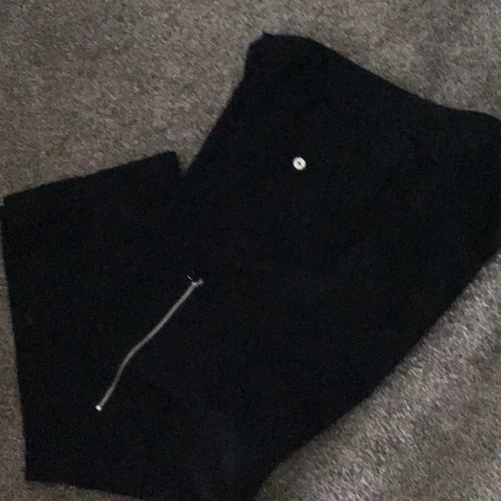 Black cotton pants
